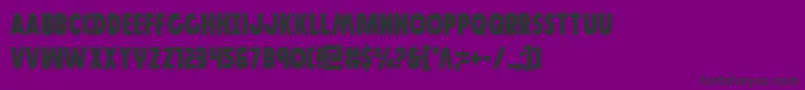 Governorcond Font – Black Fonts on Purple Background