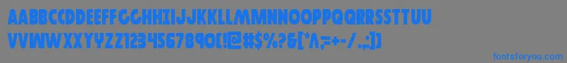 Шрифт Governorcond – синие шрифты на сером фоне