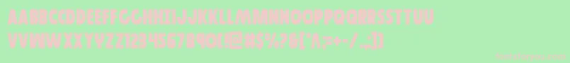Шрифт Governorcond – розовые шрифты на зелёном фоне