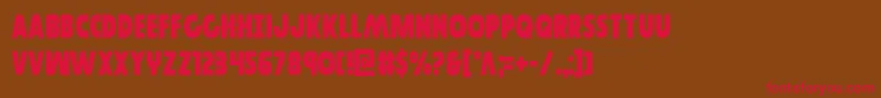 Governorcond-fontti – punaiset fontit ruskealla taustalla