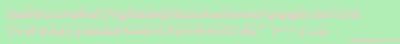 CayenneRegular-Schriftart – Rosa Schriften auf grünem Hintergrund