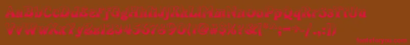 CayenneRegular-fontti – punaiset fontit ruskealla taustalla