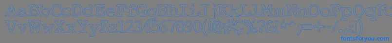 ElectricHermesAoe Font – Blue Fonts on Gray Background