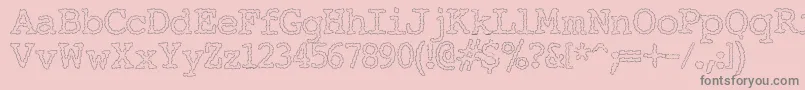 ElectricHermesAoe Font – Gray Fonts on Pink Background