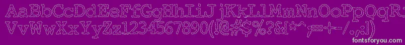 ElectricHermesAoe Font – Green Fonts on Purple Background