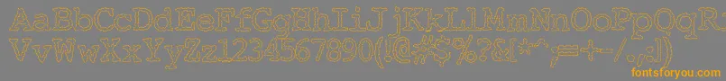 ElectricHermesAoe Font – Orange Fonts on Gray Background