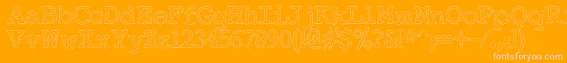 ElectricHermesAoe Font – Pink Fonts on Orange Background