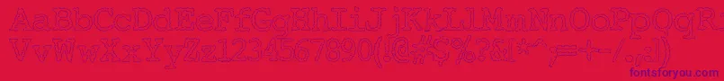 ElectricHermesAoe Font – Purple Fonts on Red Background