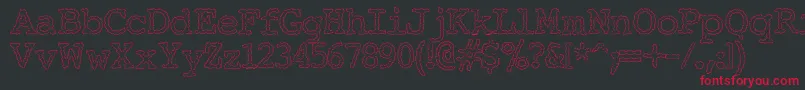 ElectricHermesAoe Font – Red Fonts on Black Background