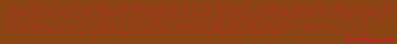 ElectricHermesAoe Font – Red Fonts on Brown Background