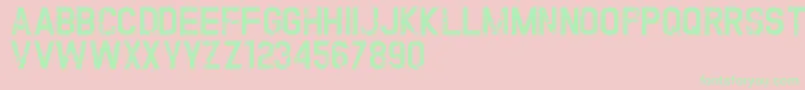 TwofoldUncompleteDesign Font – Green Fonts on Pink Background