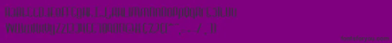 フォントDystorqu – 紫の背景に黒い文字