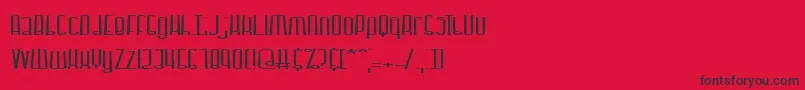 Dystorqu Font – Black Fonts on Red Background