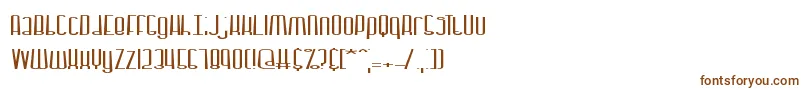 Шрифт Dystorqu – коричневые шрифты на белом фоне