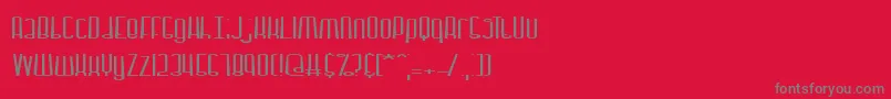 Dystorqu Font – Gray Fonts on Red Background