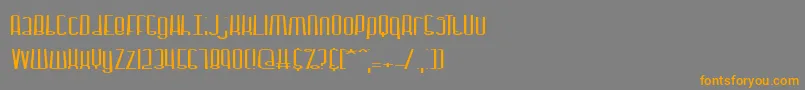 Dystorqu Font – Orange Fonts on Gray Background