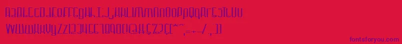 Dystorqu Font – Purple Fonts on Red Background