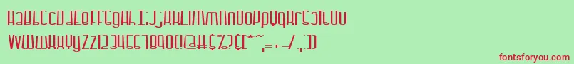 Dystorqu Font – Red Fonts on Green Background