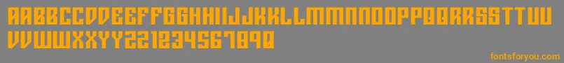 Шрифт Rigormortisbold – оранжевые шрифты на сером фоне