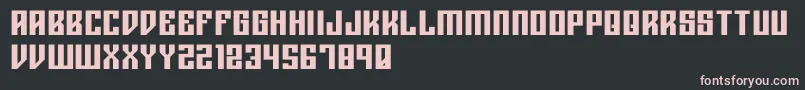 Шрифт Rigormortisbold – розовые шрифты на чёрном фоне