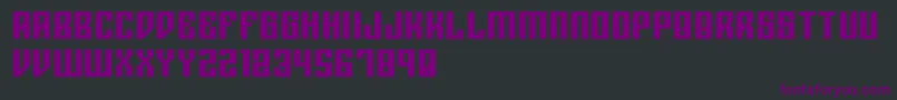 Шрифт Rigormortisbold – фиолетовые шрифты на чёрном фоне