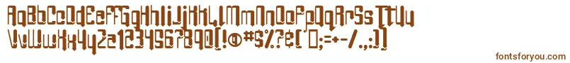 Шрифт AngieBarefoot – коричневые шрифты на белом фоне