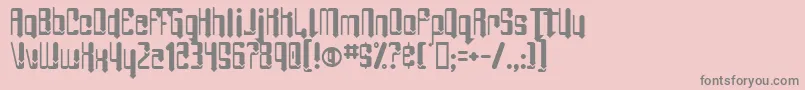 AngieBarefoot Font – Gray Fonts on Pink Background