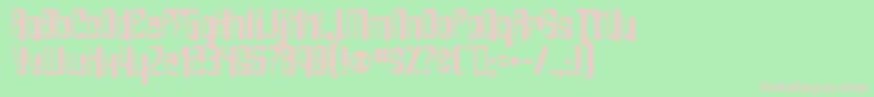 AngieBarefoot Font – Pink Fonts on Green Background