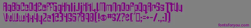 AngieBarefoot Font – Purple Fonts on Gray Background