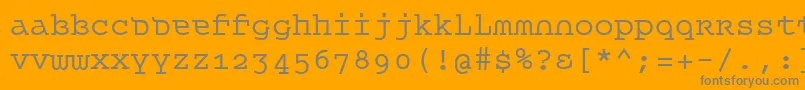 Queet Font – Gray Fonts on Orange Background