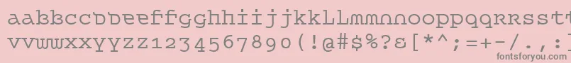 Queet Font – Gray Fonts on Pink Background