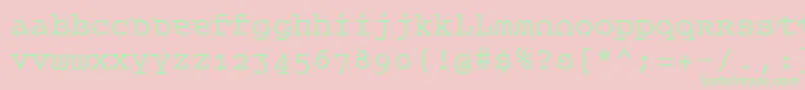 Queet Font – Green Fonts on Pink Background