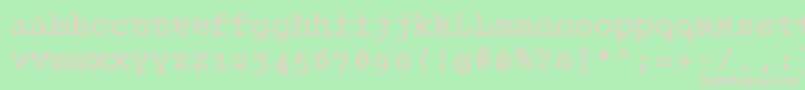 Queet Font – Pink Fonts on Green Background