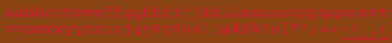 Queet Font – Red Fonts on Brown Background