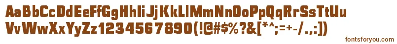 PolyflecblRegular Font – Brown Fonts on White Background