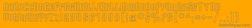 More about SfArcheryBlackScOutline Font SfArcheryBlackScOutline Font – Gray Fonts on Orange Background