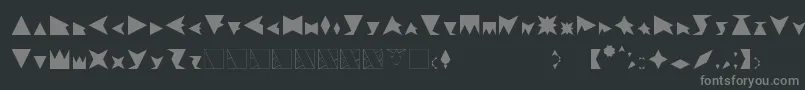 TrifontV.1 Font – Gray Fonts on Black Background