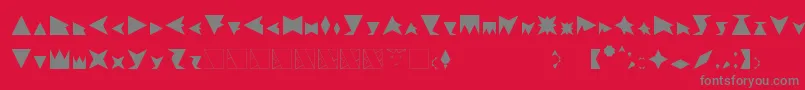 Fonte TrifontV.1 – fontes cinzas em um fundo vermelho