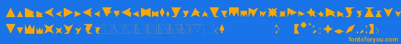 Więcej informacji o czcionce TrifontV.1 Czcionka TrifontV.1 – pomarańczowe czcionki na niebieskim tle