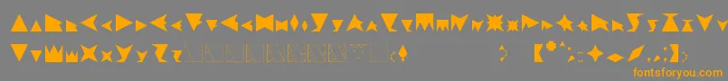 TrifontV.1 Font – Orange Fonts on Gray Background