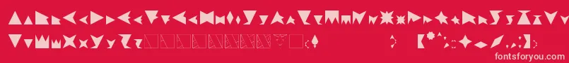 TrifontV.1 Font – Pink Fonts on Red Background