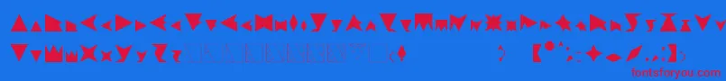 Шрифт TrifontV.1 – красные шрифты на синем фоне