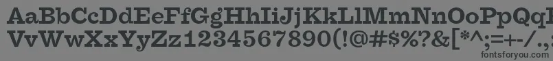 FaraoOtBold Font – Black Fonts on Gray Background