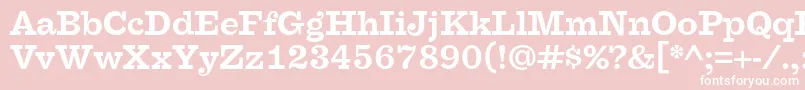 FaraoOtBold Font – White Fonts on Pink Background