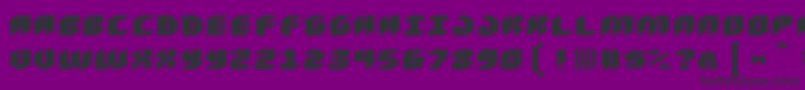 Loudnoiseblack-Schriftart – Schwarze Schriften auf violettem Hintergrund