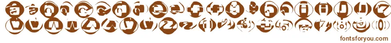 Broktr Font – Brown Fonts on White Background