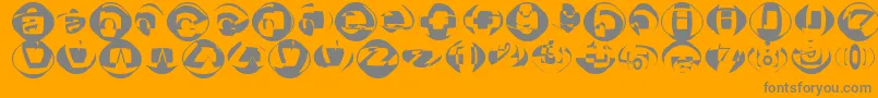 Шрифт Broktr – серые шрифты на оранжевом фоне