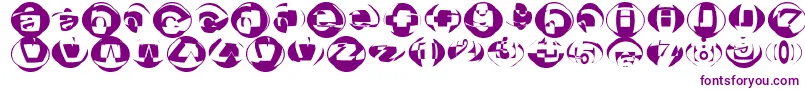 Broktr-fontti – violetit fontit
