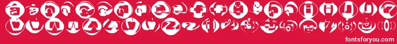 Broktr Font – White Fonts on Red Background