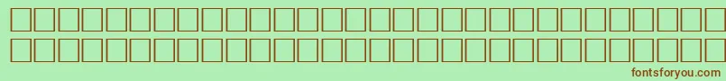Шрифт VremyafwfRegular2 – коричневые шрифты на зелёном фоне